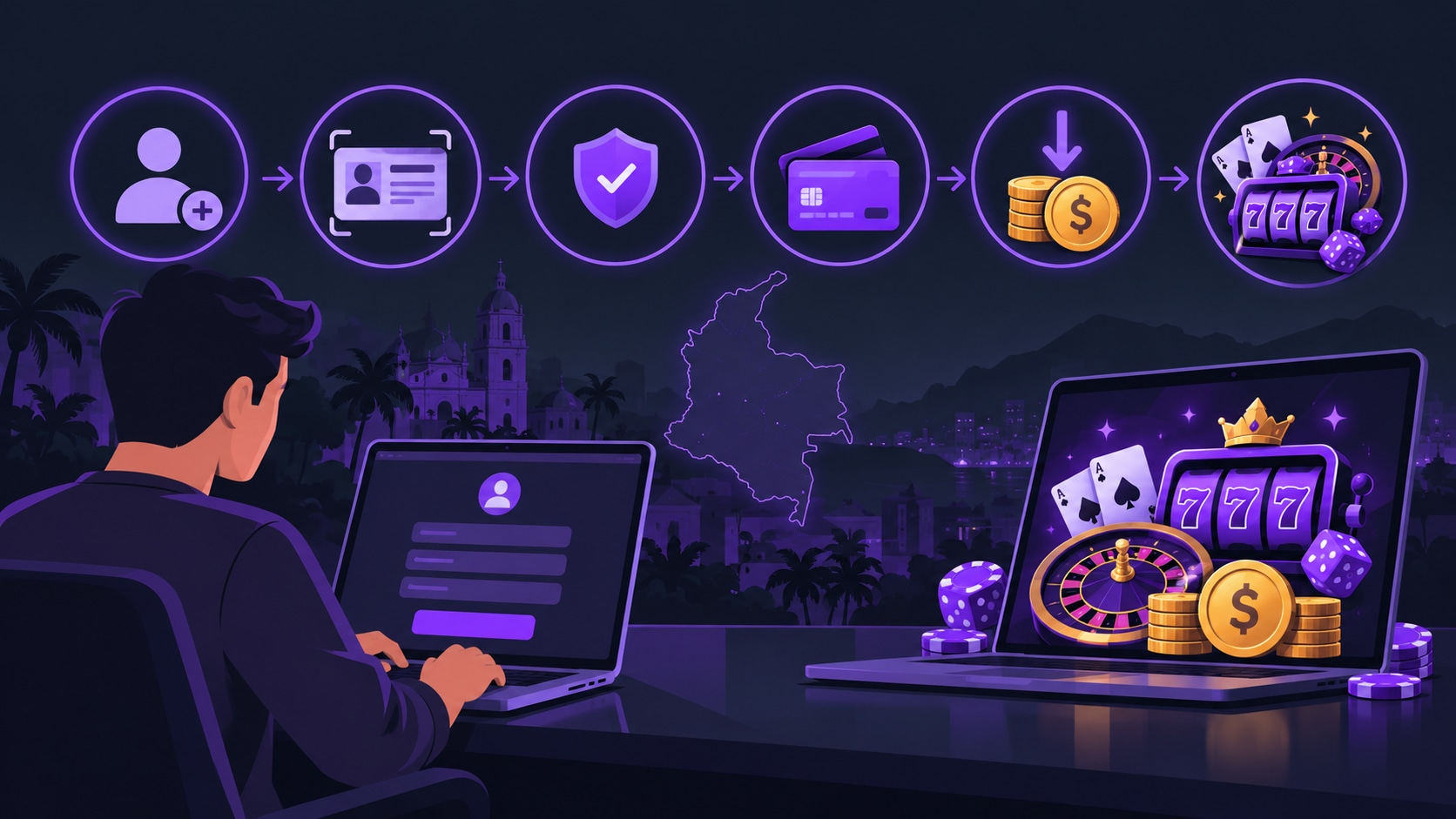 Cómo registrarse en un casino online en Colombia paso a paso